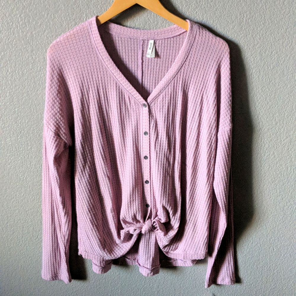Mudd thermal knit top
